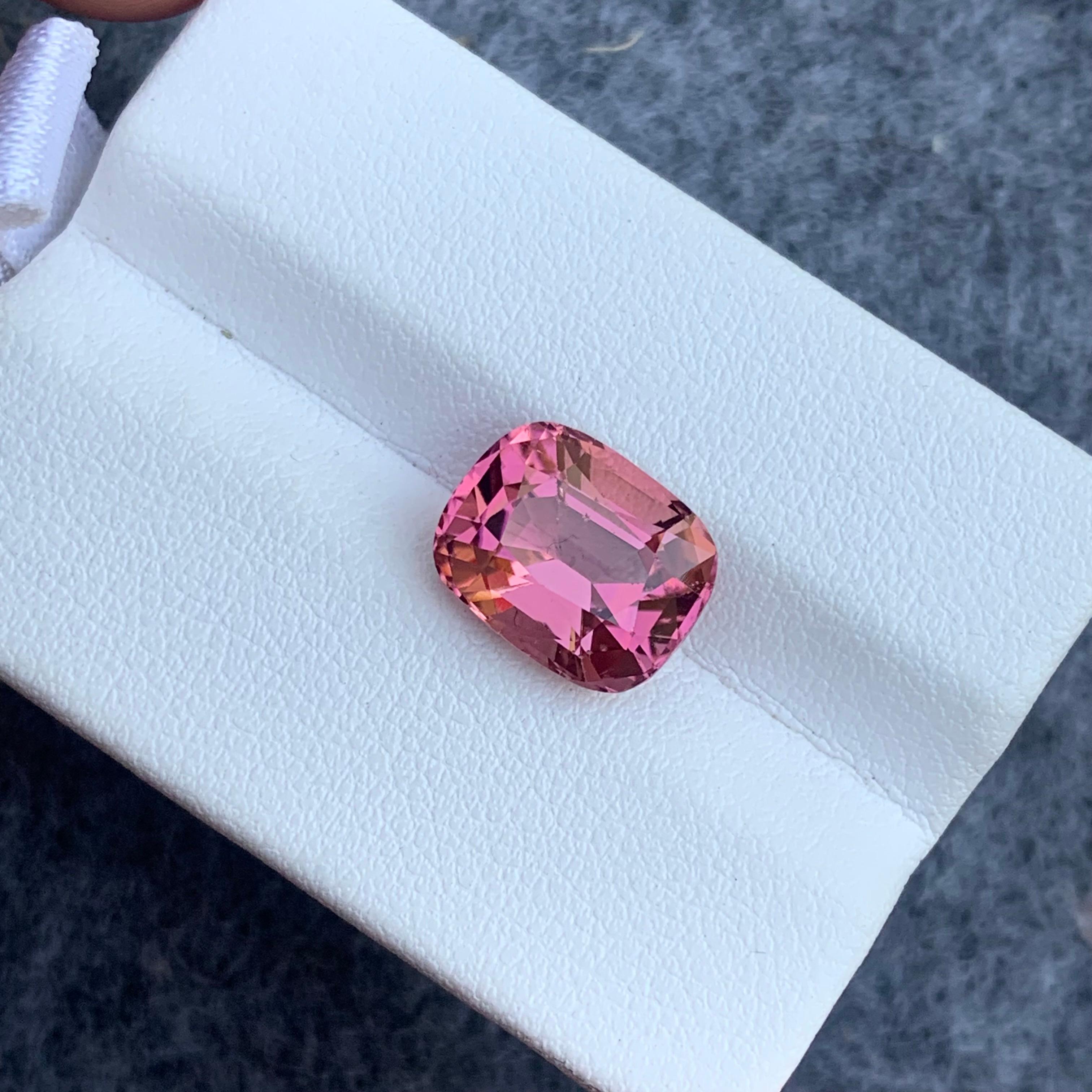Gemstone Type : Tourmaline
Weight : 4.90 Carats
Dimensions : 11.2x9x6.9 Mm
Origin : Kunar Afghanistan
Clarity : Eye Clean
Shape: Cushion
Color: Pink
Certificate: On Demand
Basically, mint tourmalines are tourmalines with pastel hues of light green