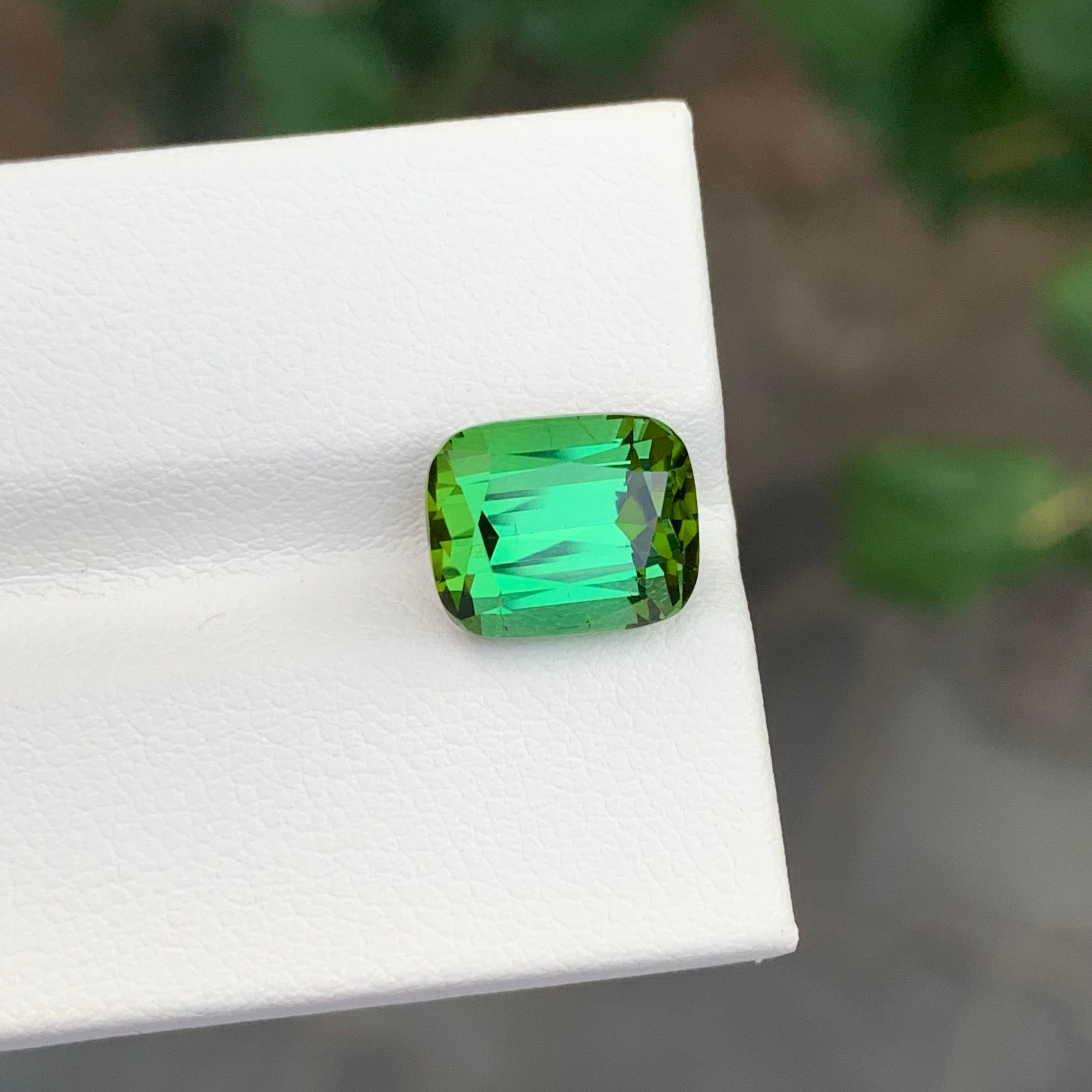 Faceted Green Tourmaline

Weight: 4.90 Carat
Dimension: 10.3 x 8.3 x 7.2 Mm
Colour: Green
Treatment: Non
Certificate: On Customer Demand
Shape: Cushion


Tourmaline is a captivating gemstone known for its remarkable variety of colors, making it a