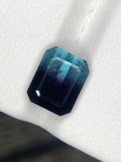 Gemma di tormalina bicolore naturale sfusa da 4,90 carati