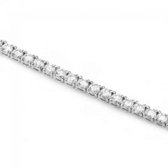 4.90 Carats Natural Diamond 18K Solid White Gold Bracelet