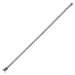 4.90ct Diamond Tennis Bracelet On Black Gold