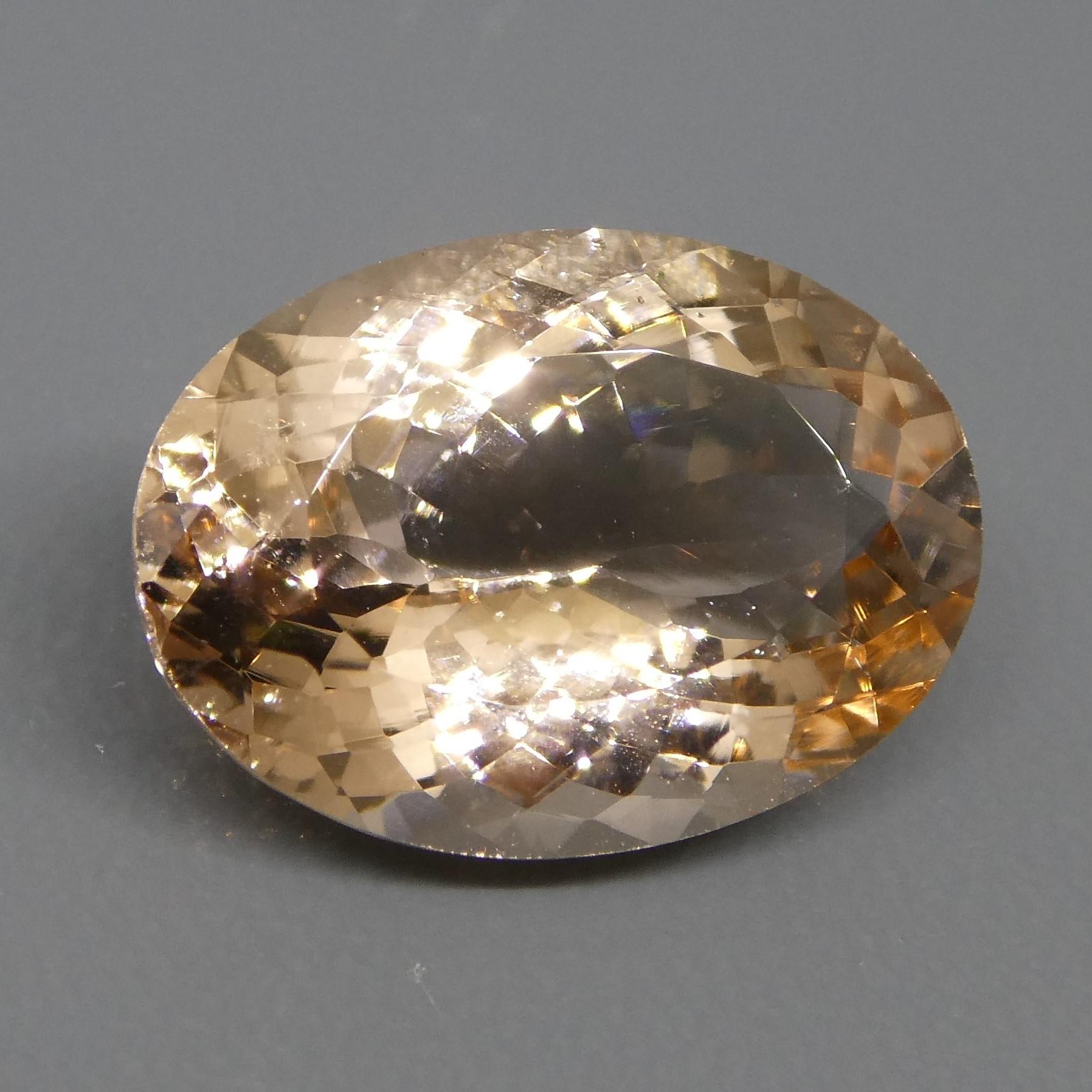 4.90ct Oval Morganite For Sale 4