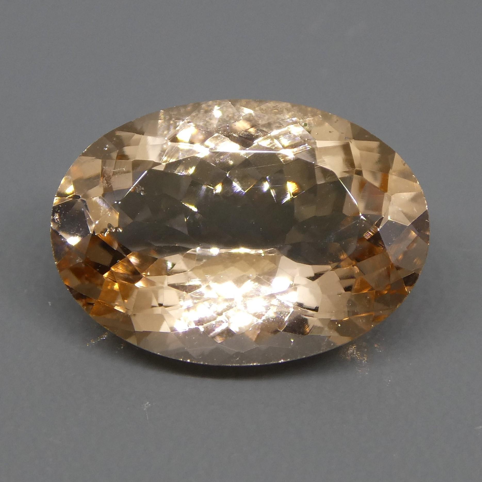 4.90ct Oval Morganite For Sale 5