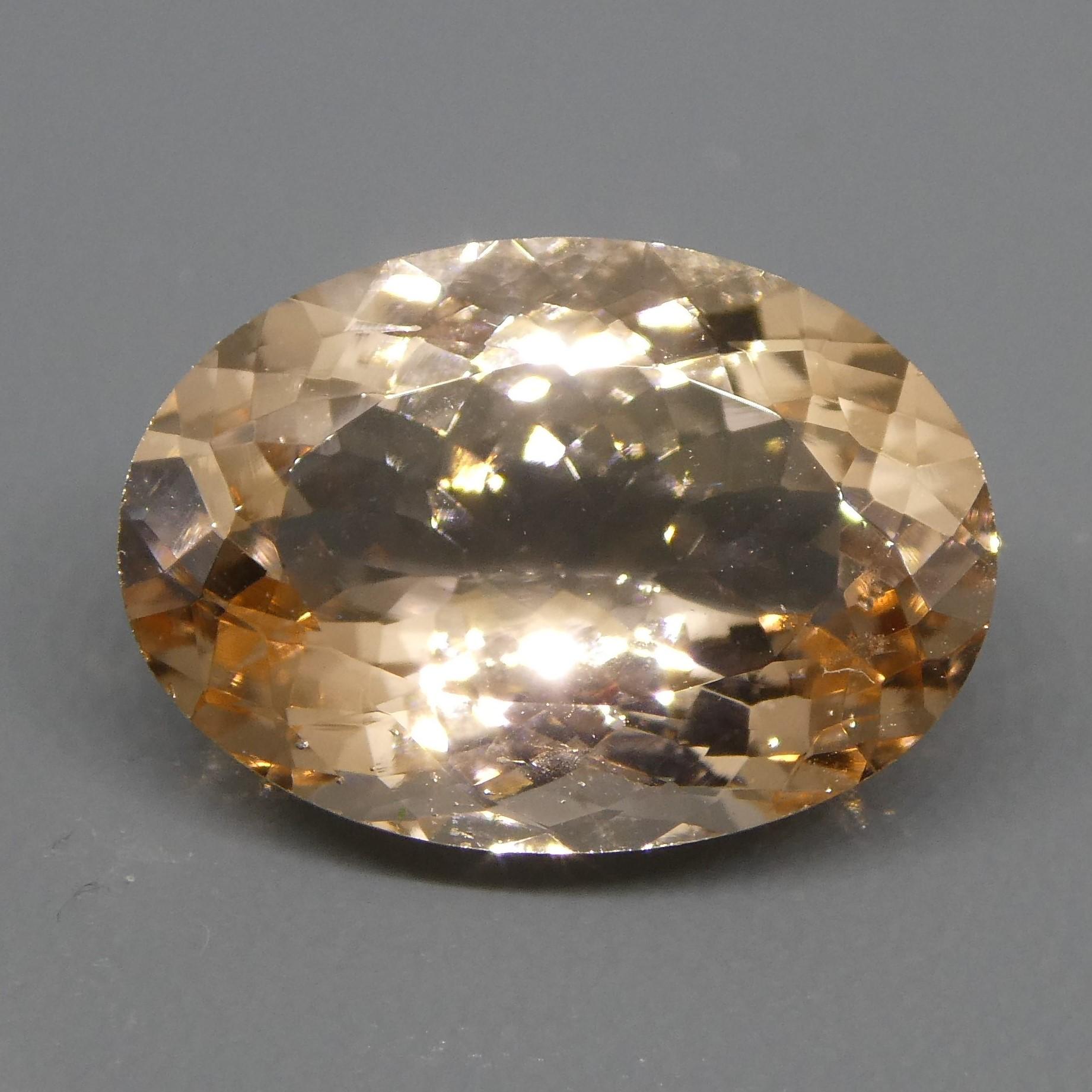 4.90ct Oval Morganite For Sale 3