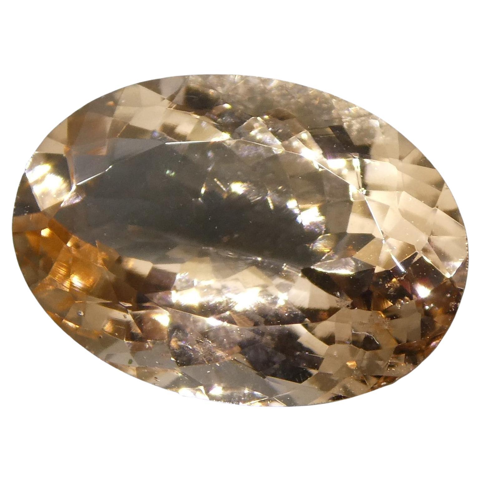 4.90ct Oval Morganite For Sale