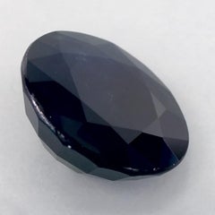 4.91 Karat Blauer runder Saphir, loser Edelstein