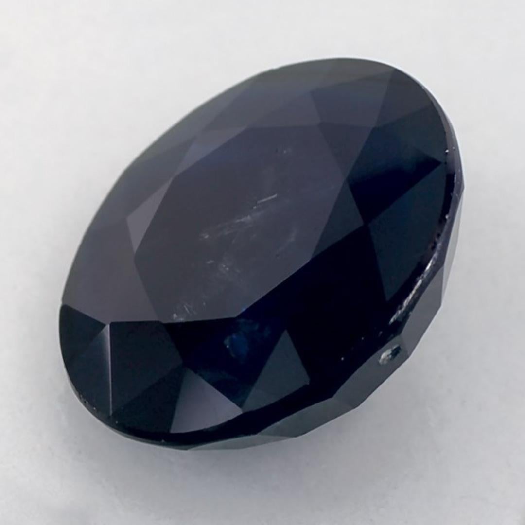 4.91 carati di zaffiro blu rotondo sfuso In condizioni Nuovo in vendita a Fort Lee, NJ