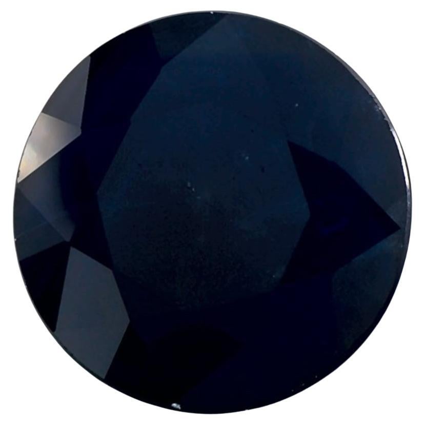 4.91 Ct Blue Sapphire Round Loose Gemstone