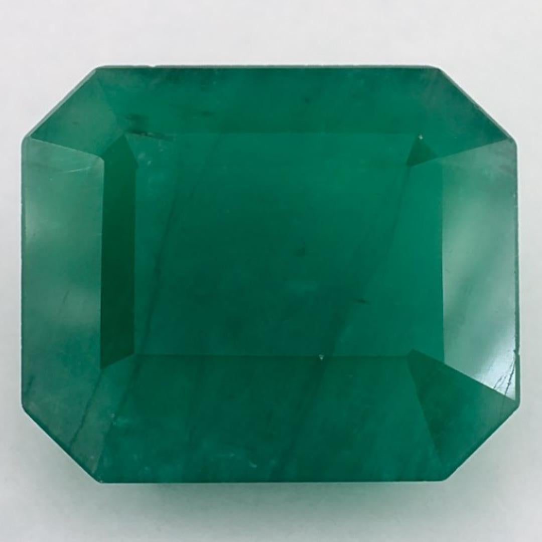 4.91 Ct Emerald Octagon Cut Loose Gemstone