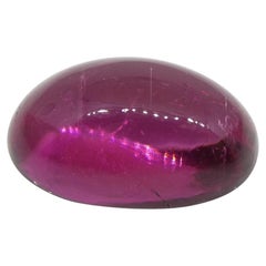 4.91ct Oval Double Cabochon Pink Tourmaline GIA Certified