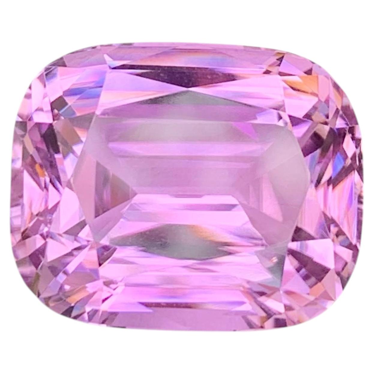 49.20 Carat Natural Loose Hot Pink Kunzite Stone Cushion Cut Afghan Gemstone