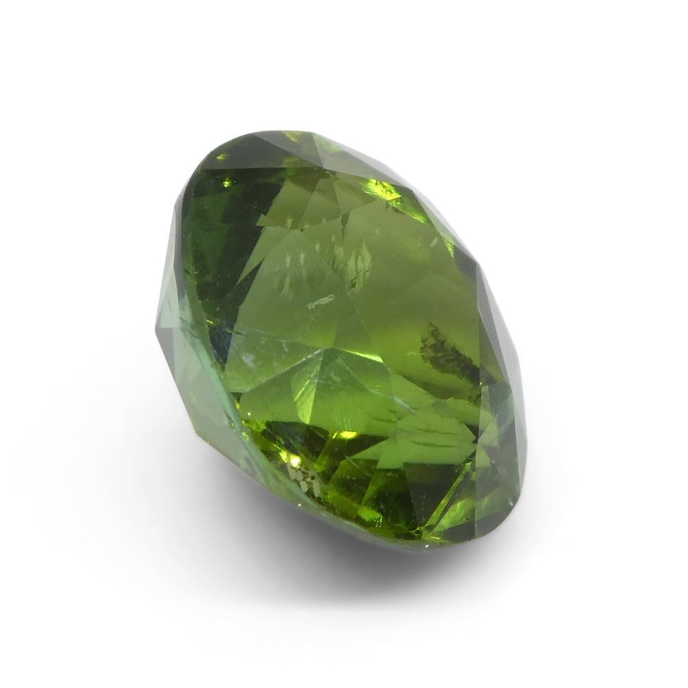 4.92ct Cushion Green Tourmaline from Brazil For Sale 5