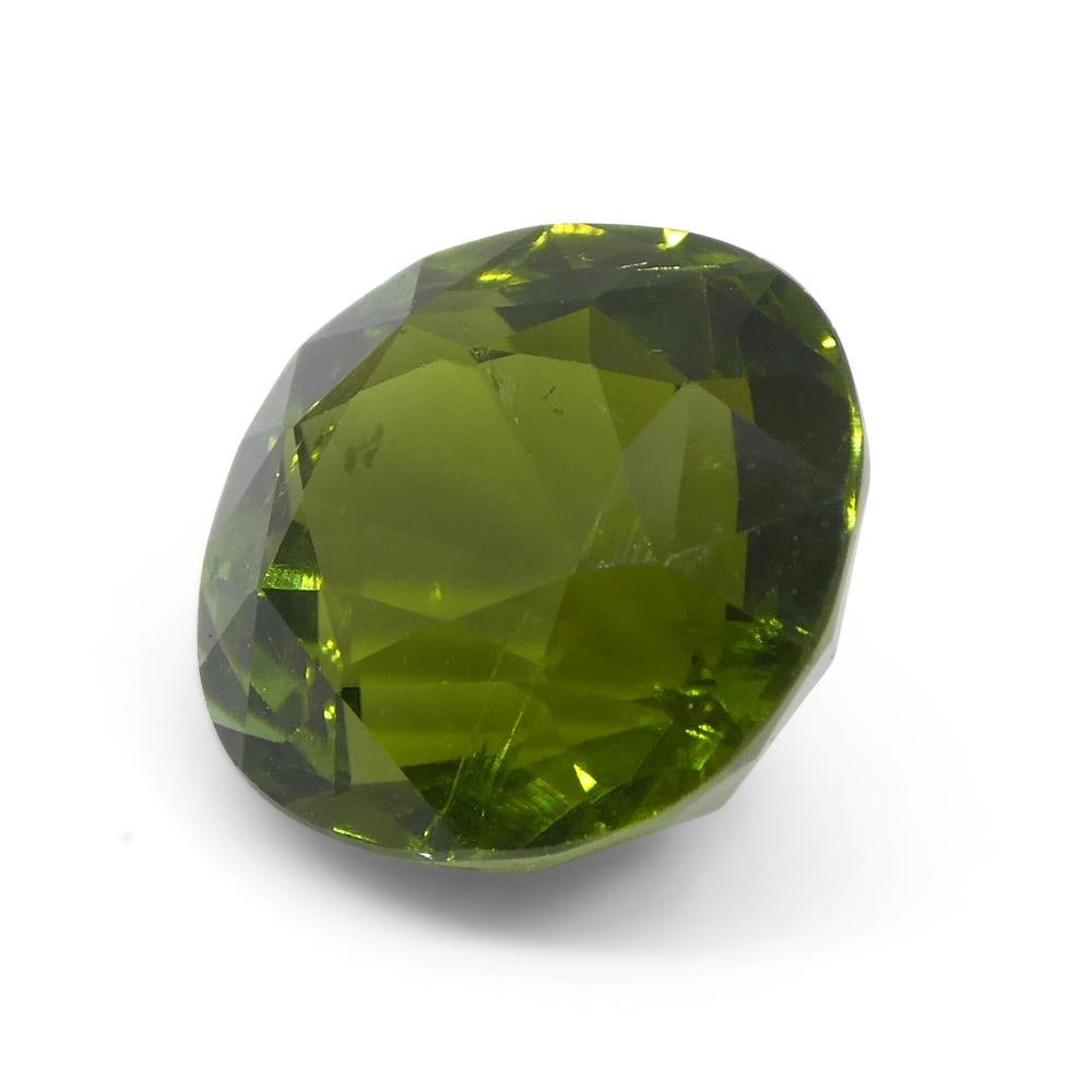 4.92ct Cushion Green Tourmaline from Brazil For Sale 2