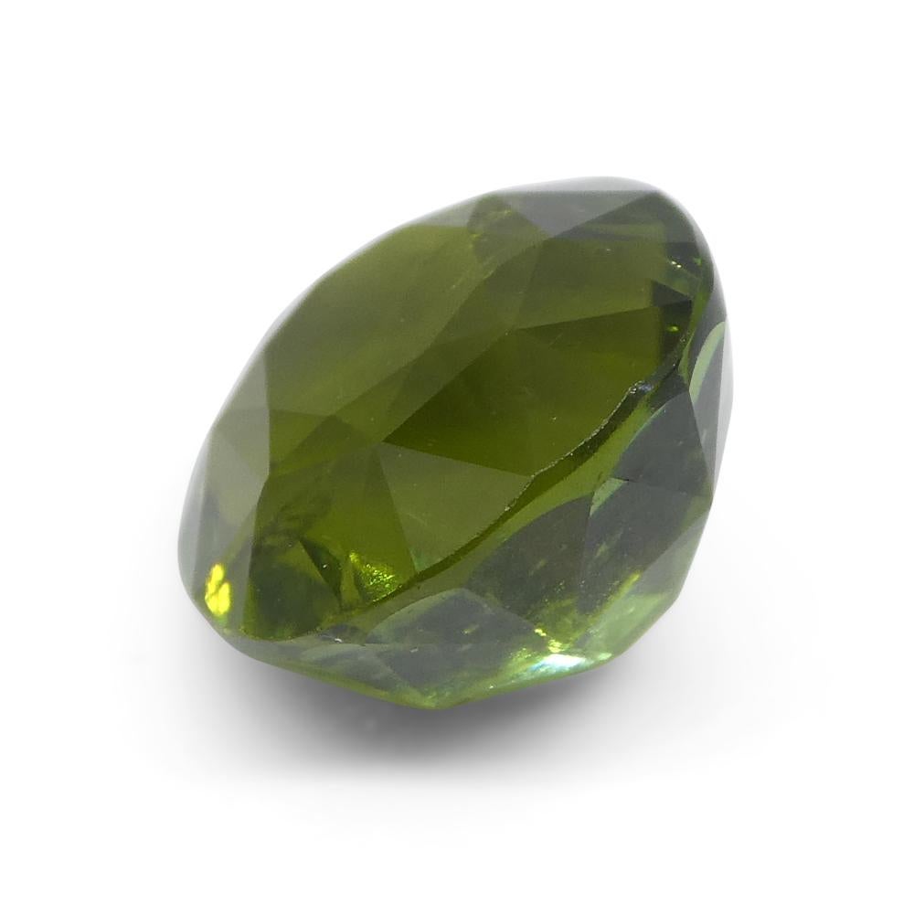 4.92ct Cushion Green Tourmaline from Brazil For Sale 3