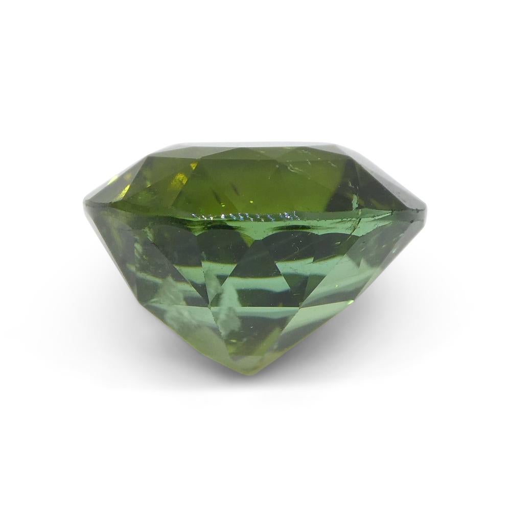 4.92ct Cushion Green Tourmaline from Brazil For Sale 4