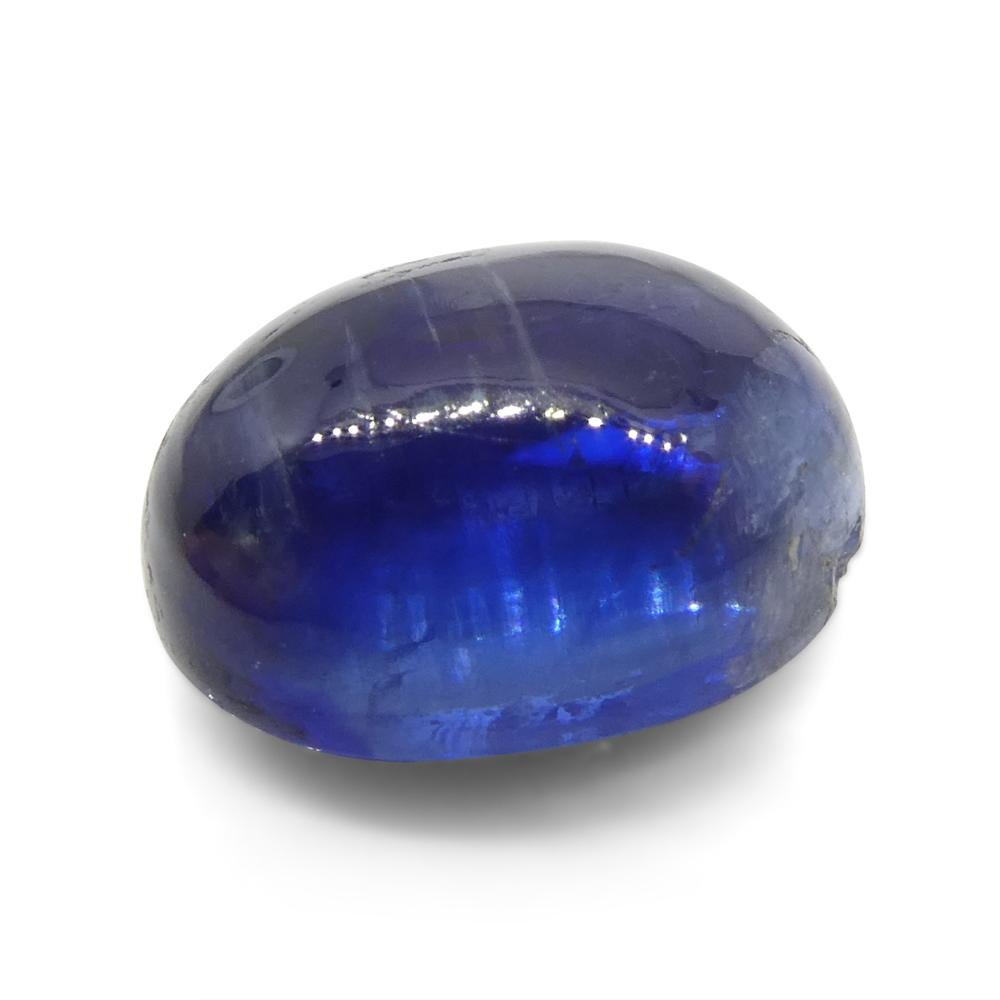 4.92ct Oval Cabochon Blue Kyanite from Brazil  For Sale 5