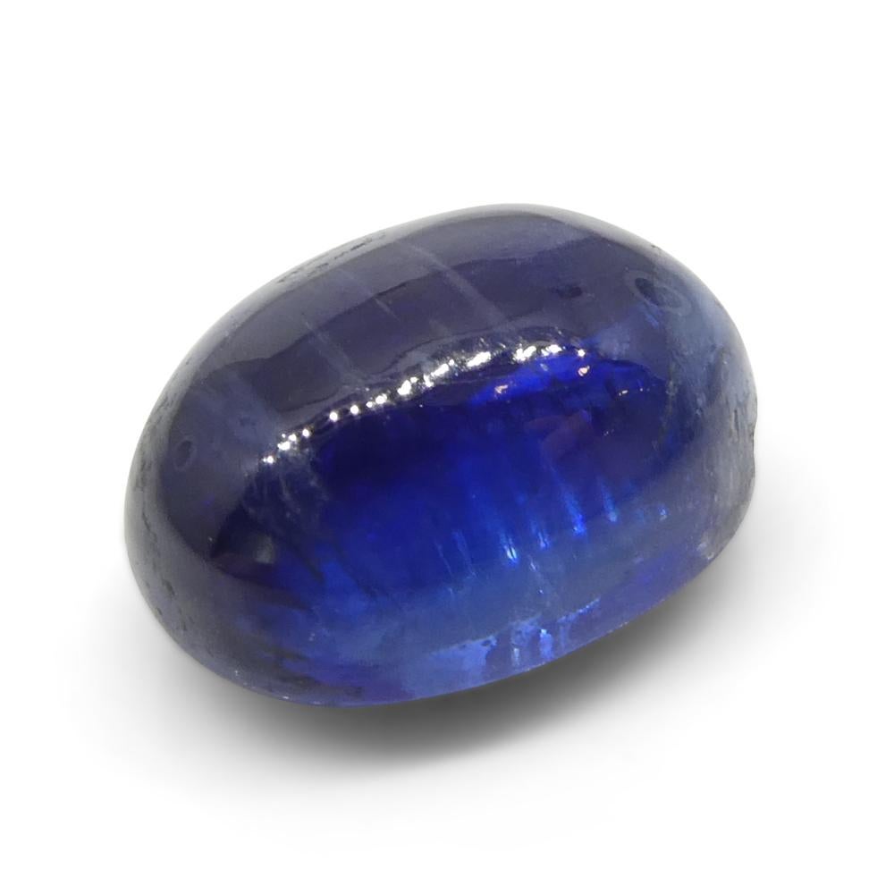 4.92ct Oval Cabochon Blue Kyanite from Brazil  For Sale 7