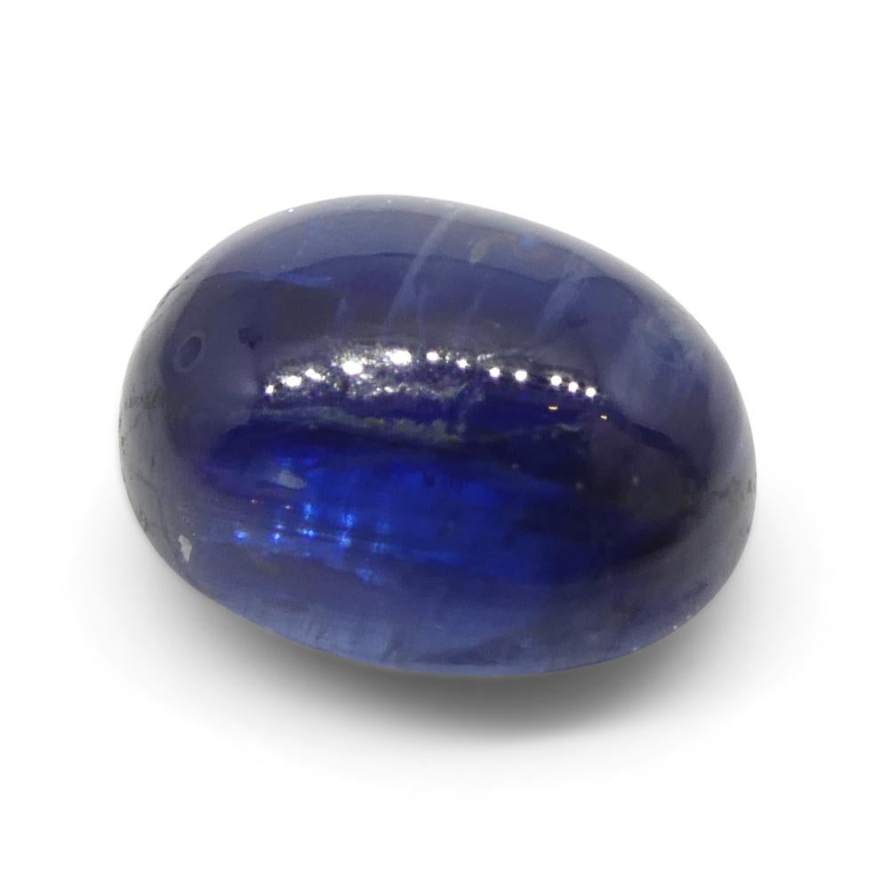 4.92ct Oval Cabochon Blue Kyanite from Brazil  For Sale 2