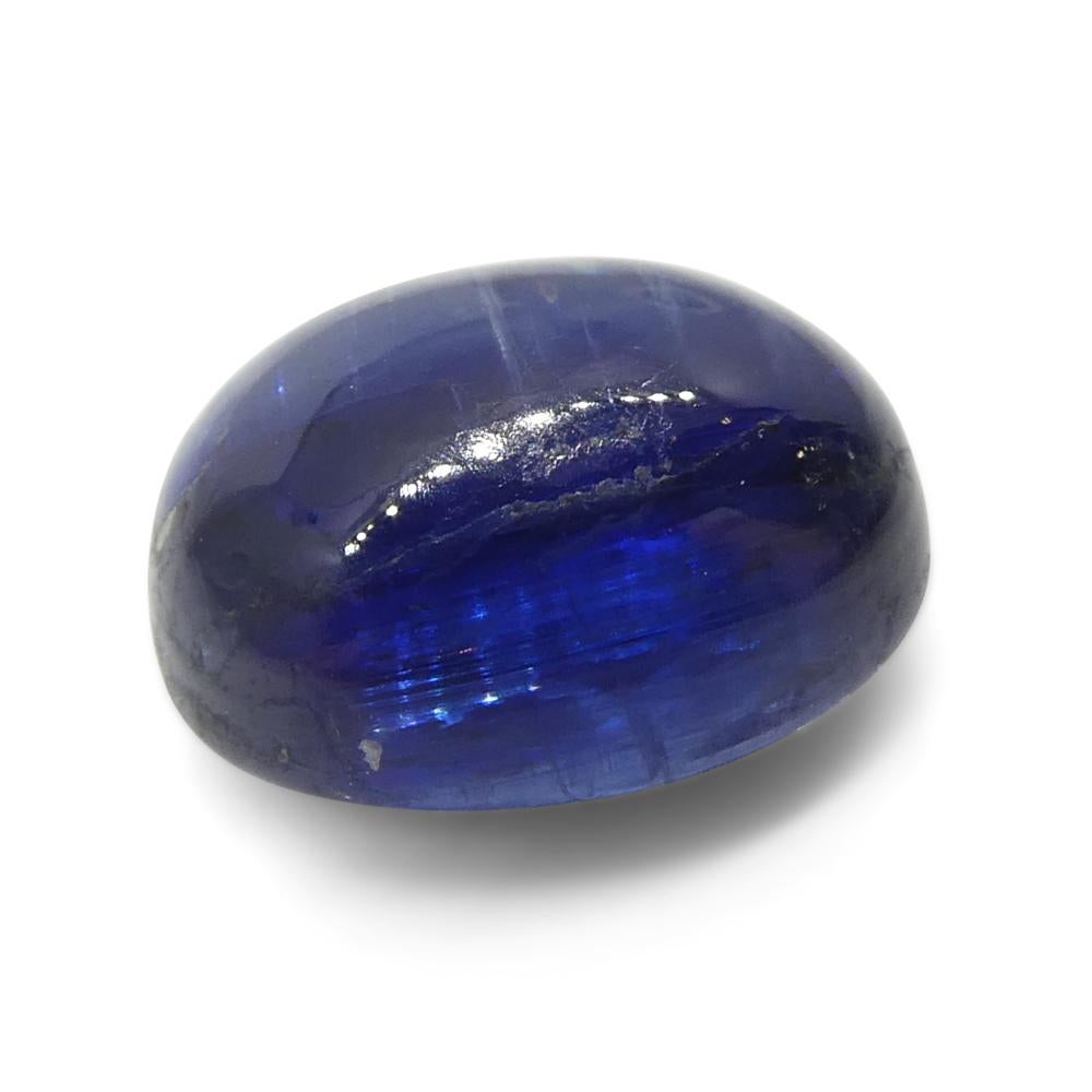 4.92ct Oval Cabochon Blue Kyanite from Brazil  For Sale 3