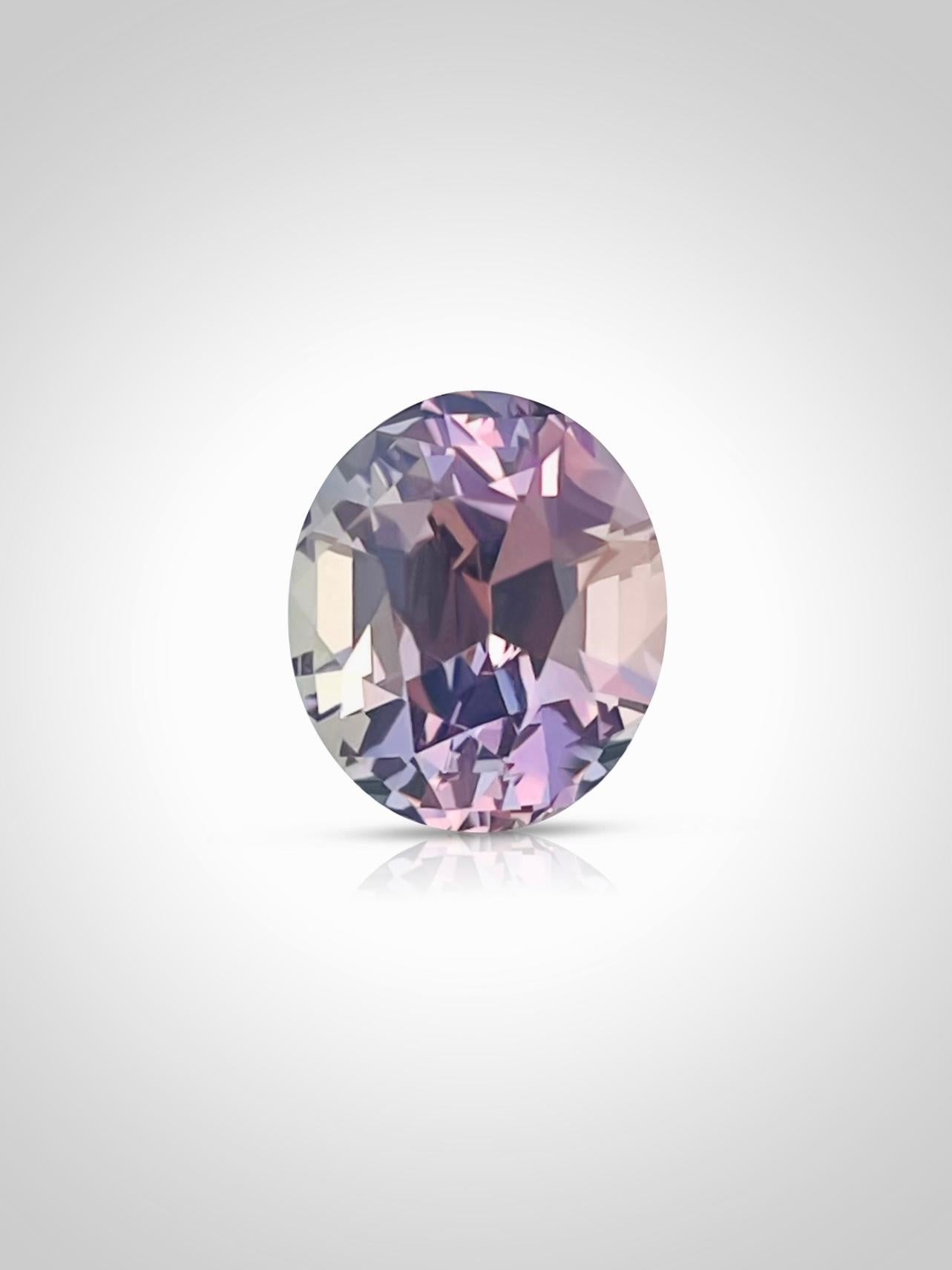 4,93 Carati Rara Tanzanite non riscaldata zoisite marrone rosato Bi colore in vendita 2