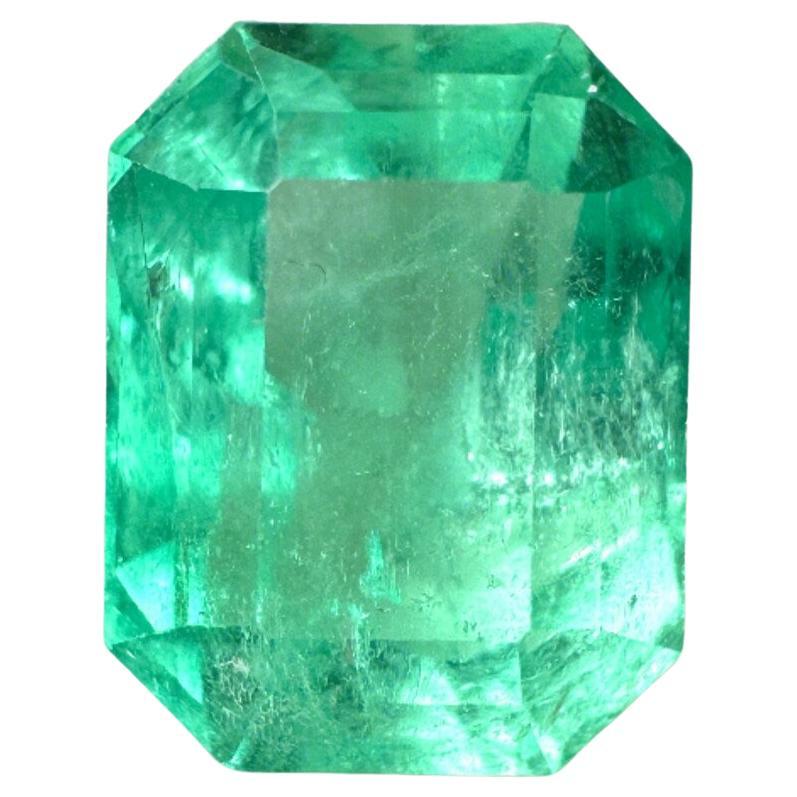 4.93ct Colombian Emerald Classic Cut Genuine May Birthstone 11x9mm Green Gem