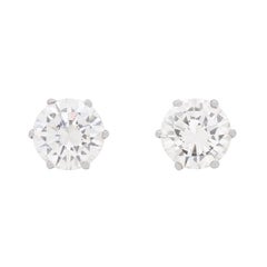 4.94 Carat Diamond Certificated Earrings