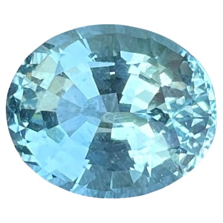 4.94 quilates Piedra Aguamarina Azul Talla Ovalada Piedra Preciosa Africana Natural