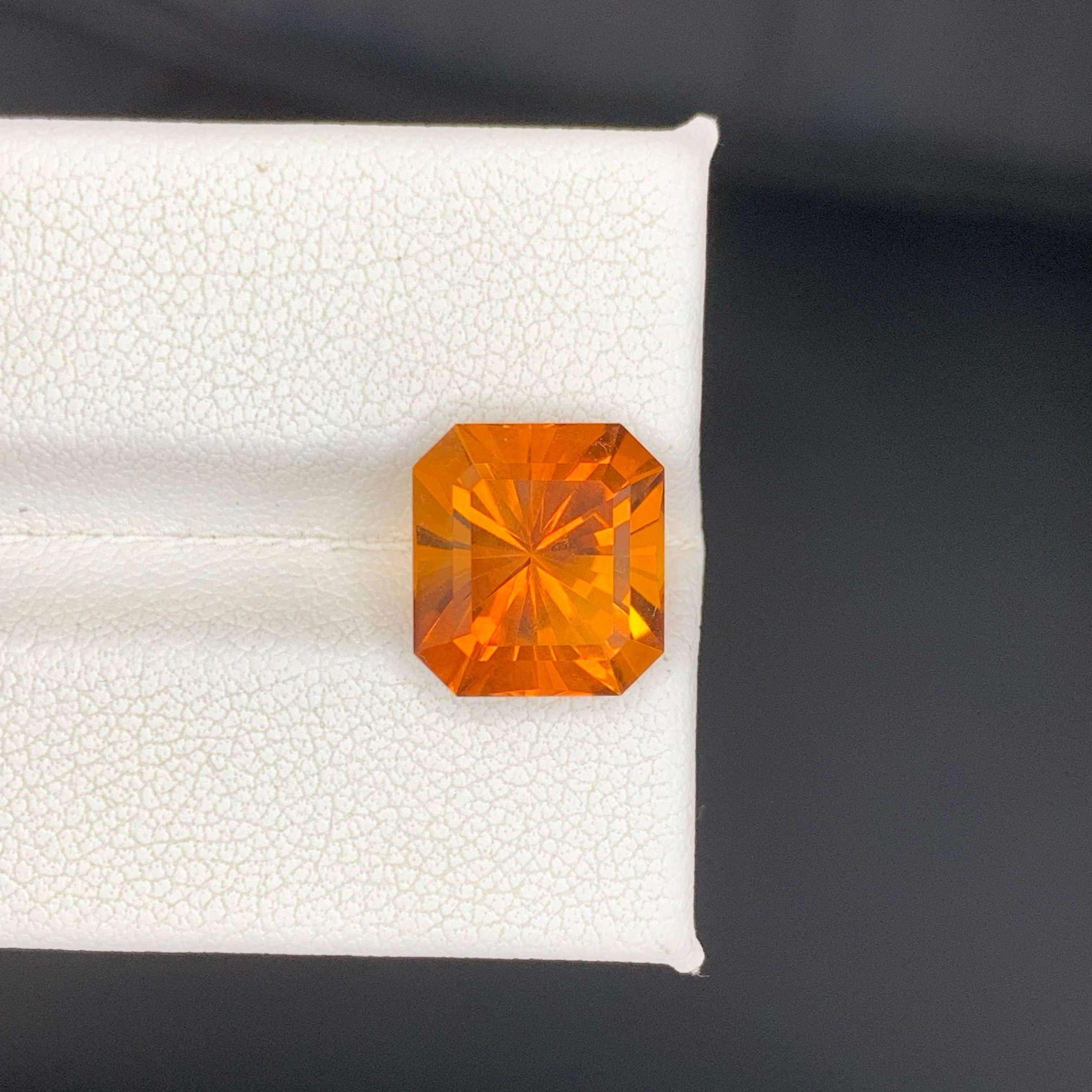 Weight 4.95 carat 
Dimensions 11.8x9.9x7.8mm
Treatment None 
Origin Brazil 
Clarity Loup Clean 
Shape Cut Cushion Precision 




This exceptional 4.95 Carat Natural Madeira Citrine displays a luxurious deep golden-orange hue, characteristic of the