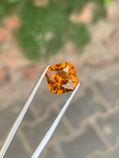 4.95 Carat Natural Loose Maraba Citrine Octagon Cut Gemstone
