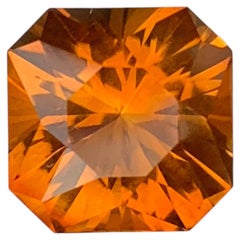 4.95 Carat Natural Loose Maraba Citrine Octagon Cut Gemstone