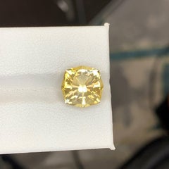 4,95 Karat Natürlicher Gelber Citrin im Cushion-Schliff Brasilianischer Edelstein, lose