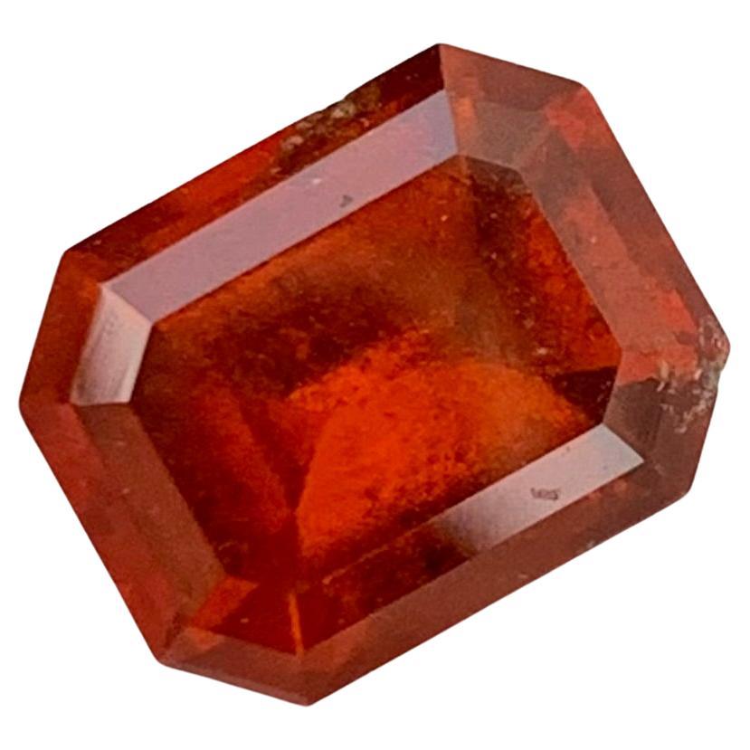 4.95 Carats Pretty Natural Loose Smoky Hessonite Garnet Gem For Ring  For Sale