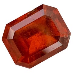 Superbe grenat hessonite fumé naturel non serti de 4,95 carats pour bague 