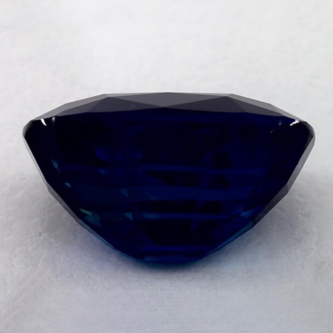 4.95 Ct Blue Sapphire Oval Loose Gemstone In New Condition For Sale In Fort Lee, NJ