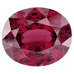 4.95 Ct Pigeon Blood Rhodolite Garnet Gemstone Ceylon Origin