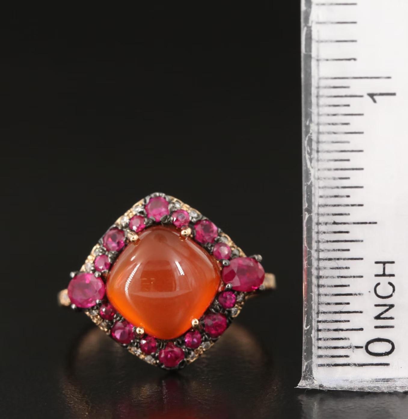 Round Cut $4950 / International Diamond Jewelry Designer Diamond Gemstone Ring / 18K Gold For Sale