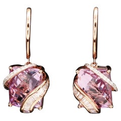 Used $4950 / New / Effy / 8.75 CT Diamond AAA Gem Earrings / 14K / Top Luxury