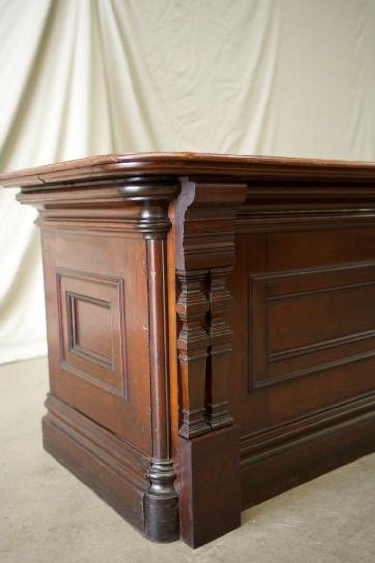 Walnut 4.95m Victorian Haberdashery drawer counter