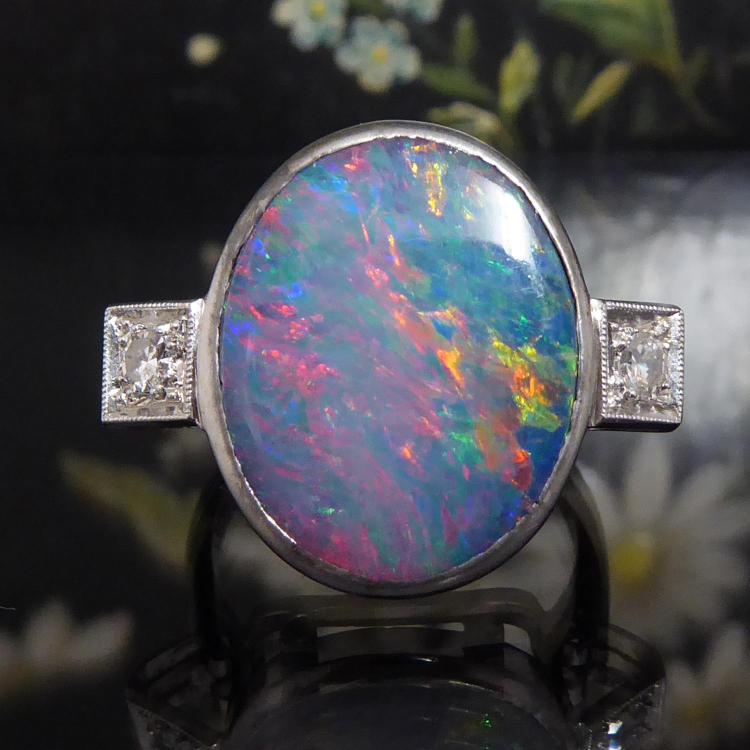 mens opal rings