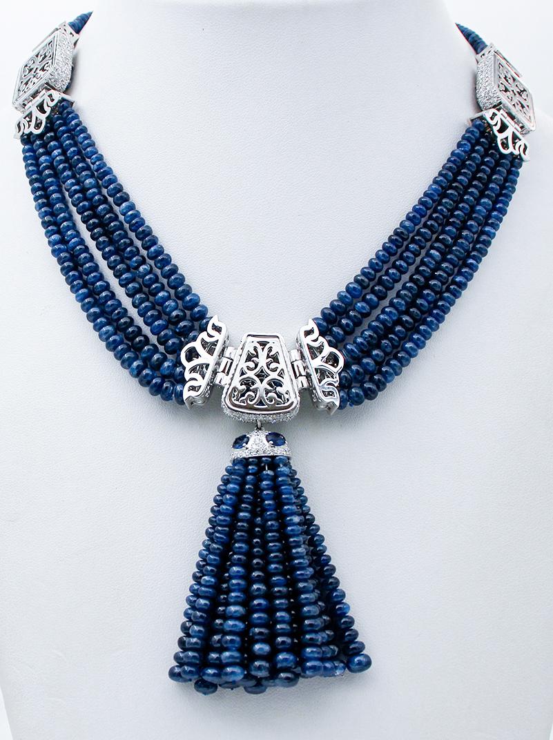 sapphire beads necklace in india
