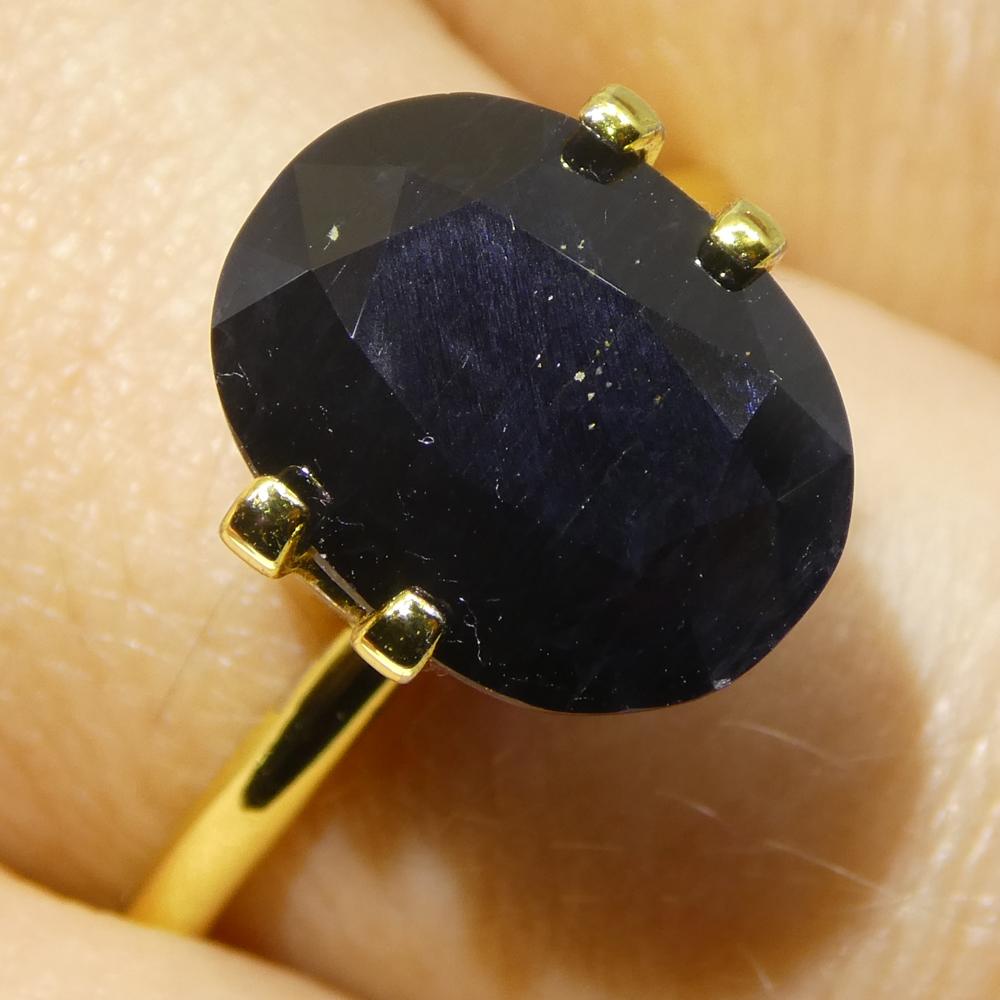 4.96ct Ovaler Blauer Saphir aus Australien im Angebot 8