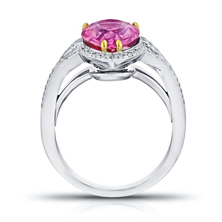 pear shaped pink sapphire