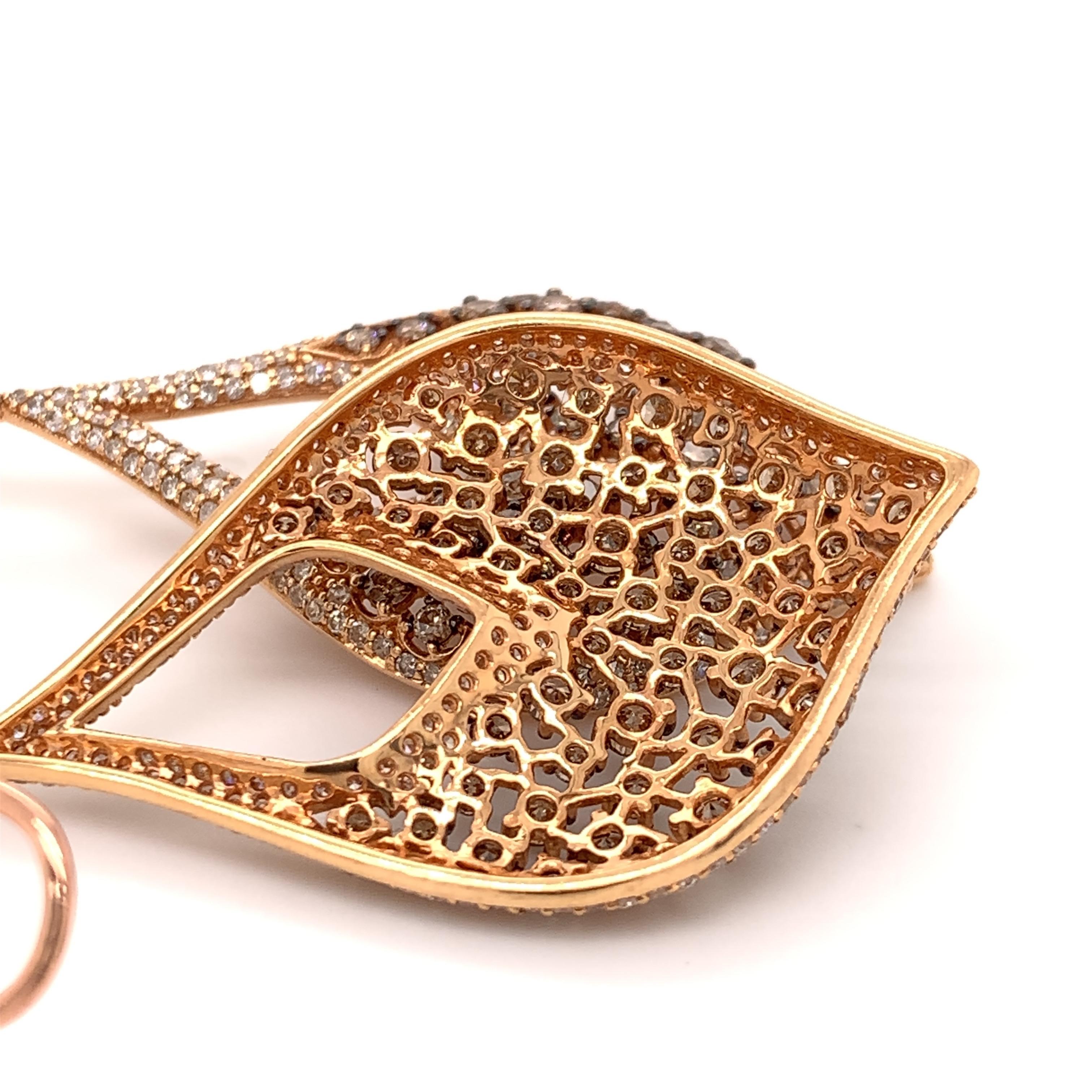 brown chandelier earrings