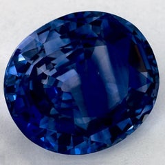 4.99 Ct Blue Sapphire Oval Loose Gemstone (pierre précieuse en vrac)
