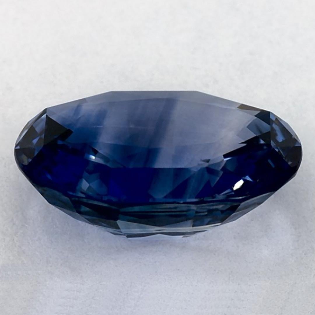 4.99 carati di zaffiro blu ovale sfuso In condizioni Nuovo in vendita a Fort Lee, NJ