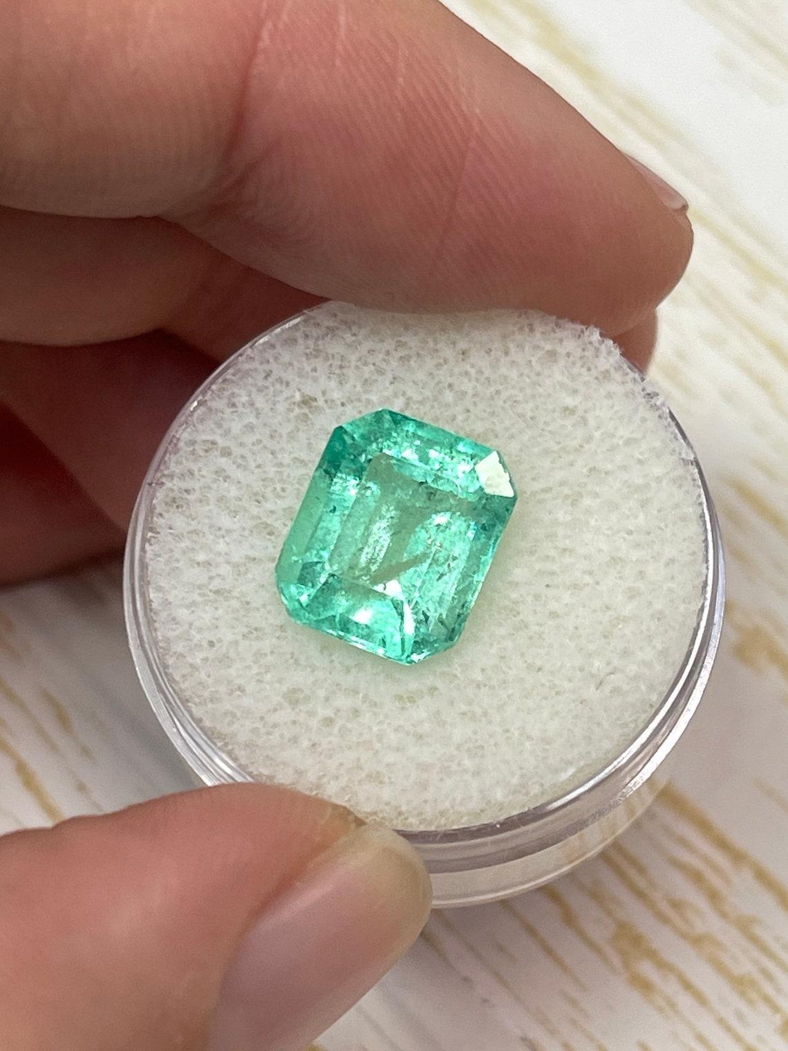 4.99ct Colombian Emerald 11.5x9.6mm Bright Green Genuine May Birthstone Gem In New Condition For Sale In Jupiter, FL