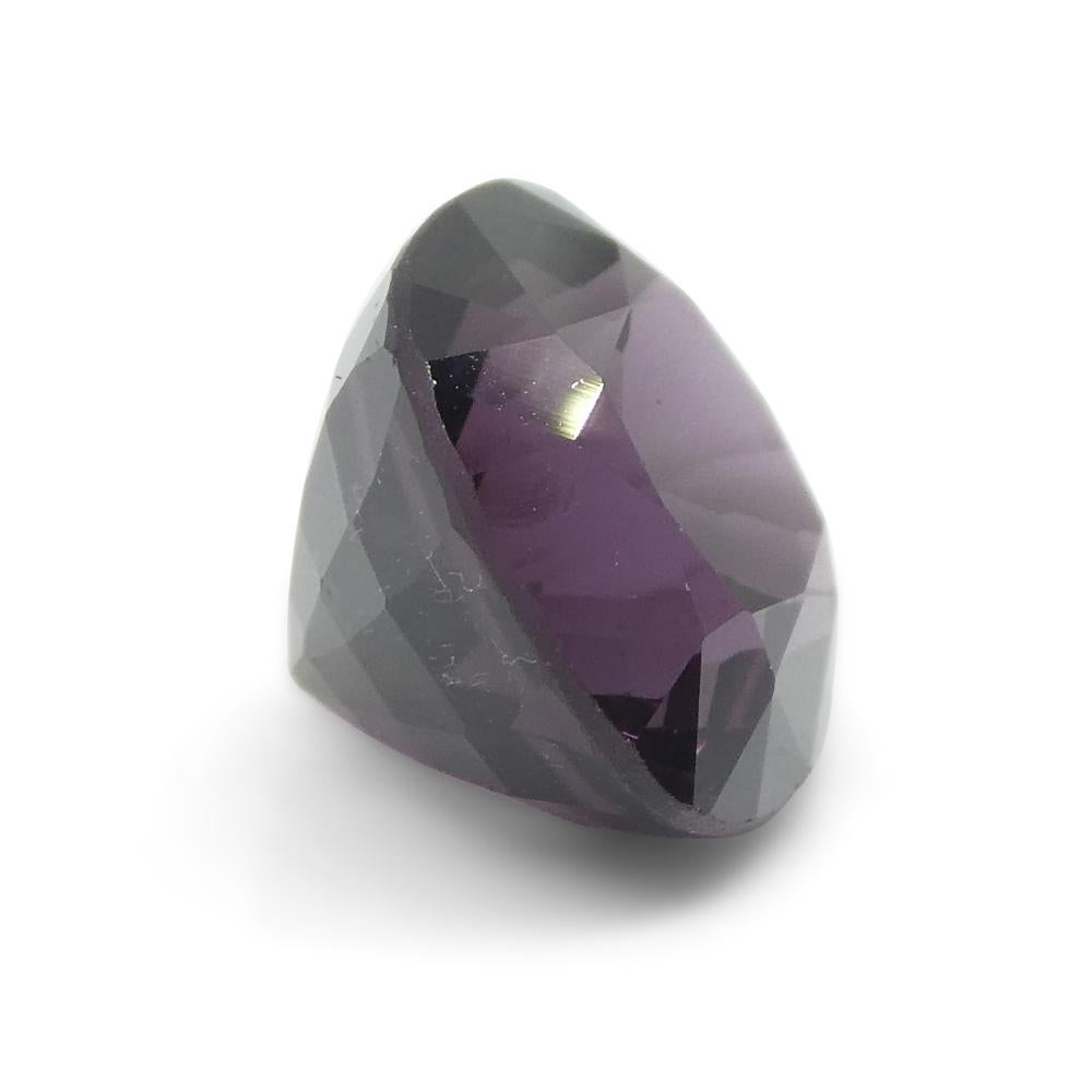 4,99ct Spinello viola rossastro rettangolare a cuscino dalla Birmania in vendita 6