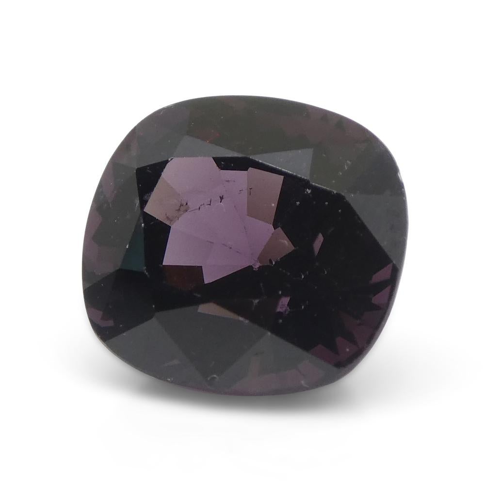 4,99ct Spinello viola rossastro rettangolare a cuscino dalla Birmania in vendita 1