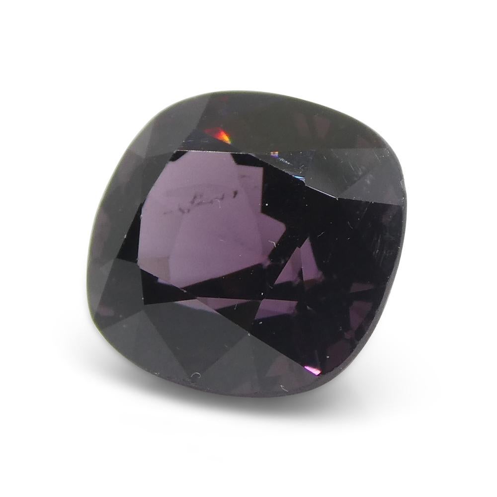 4,99ct Spinello viola rossastro rettangolare a cuscino dalla Birmania in vendita 2