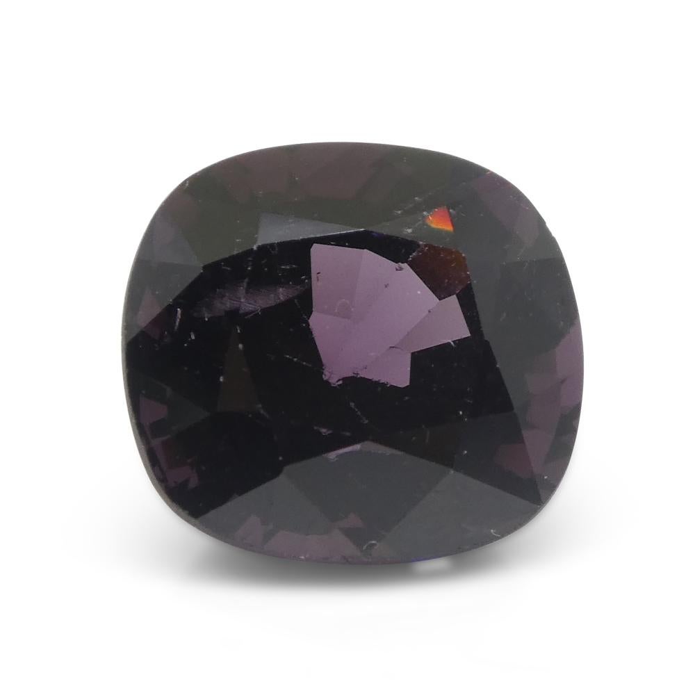 4,99ct Spinello viola rossastro rettangolare a cuscino dalla Birmania in vendita 3